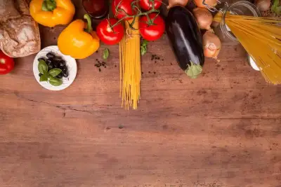 Cuisine saine et gourmande avec des ingrédients frais