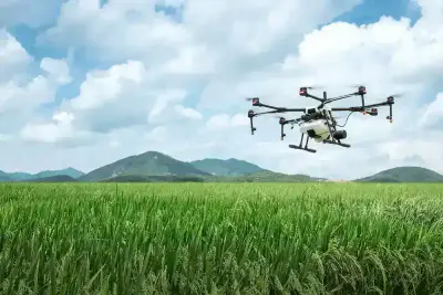 Cuisine moderne équipée d'appareils technologiques connectés